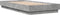 vidaXL - Bedframe - bewerkt - hout - betongrijs - 90x190 - cm