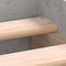 vidaXL - Bedframe - bewerkt - hout - betongrijs - 90x190 - cm