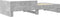 vidaXL - Bedframe - bewerkt - hout - betongrijs - 90x190 - cm