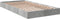 vidaXL - Bedframe - bewerkt - hout - betongrijs - 90x190 - cm