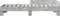 vidaXL - Bedframe - bewerkt - hout - betongrijs - 90x190 - cm