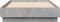vidaXL - Bedframe - bewerkt - hout - betongrijs - 90x190 - cm