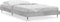 vidaXL - Bedframe - bewerkt - hout - betongrijs - 90x200 - cm