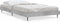 vidaXL - Bedframe - bewerkt - hout - betongrijs - 90x200 - cm