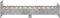 vidaXL - Bedframe - bewerkt - hout - betongrijs - 90x200 - cm