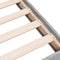 vidaXL - Bedframe - bewerkt - hout - betongrijs - 90x200 - cm