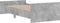 vidaXL - Bedframe - bewerkt - hout - betongrijs - 90x200 - cm