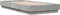 vidaXL - Bedframe - bewerkt - hout - betongrijs - 90x200 - cm