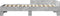 vidaXL - Bedframe - bewerkt - hout - betongrijs - 90x200 - cm