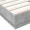 vidaXL - Bedframe - bewerkt - hout - betongrijs - 90x200 - cm