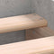vidaXL - Bedframe - bewerkt - hout - betongrijs - 90x200 - cm