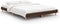 vidaXL - Bedframe - bewerkt - hout - bruin - eikenkleur - 135x190 - cm