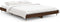 vidaXL - Bedframe - bewerkt - hout - bruin - eikenkleur - 135x190 - cm