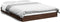 vidaXL - Bedframe - bewerkt - hout - bruin - eikenkleur - 135x190 - cm