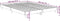 vidaXL - Bedframe - bewerkt - hout - bruin - eikenkleur - 135x190 - cm
