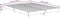 vidaXL - Bedframe - bewerkt - hout - bruin - eikenkleur - 135x190 - cm
