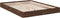 vidaXL - Bedframe - bewerkt - hout - bruin - eikenkleur - 135x190 - cm