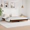 vidaXL - Bedframe - bewerkt - hout - bruin - eikenkleur - 200x200 - cm