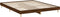 vidaXL - Bedframe - bewerkt - hout - bruin - eikenkleur - 200x200 - cm