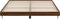 vidaXL - Bedframe - bewerkt - hout - bruin - eikenkleur - 200x200 - cm