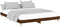 vidaXL - Bedframe - bewerkt - hout - bruin - eikenkleur - 200x200 - cm