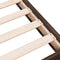 vidaXL - Bedframe - bewerkt - hout - bruin - eikenkleur - 200x200 - cm