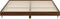 vidaXL - Bedframe - bewerkt - hout - bruin - eikenkleur - 200x200 - cm