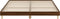 vidaXL - Bedframe - bewerkt - hout - bruin - eikenkleur - 200x200 - cm