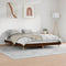 vidaXL - Bedframe - bewerkt - hout - bruin - eikenkleur - 200x200 - cm
