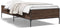 vidaXL - Bedframe - bewerkt - hout - en - metaal - bruin - eikenkleurig - 75x190 - cm