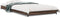 vidaXL - Bedframe - bewerkt - hout - en - metaal - bruin - eikenkleurig - 90x200 - cm