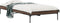 vidaXL - Bedframe - bewerkt - hout - en - metaal - bruin - eikenkleurig - 100x200 - cm