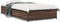 vidaXL - Bedframe - bewerkt - hout - en - metaal - bruin - eikenkleurig - 100x200 - cm