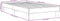 vidaXL - Bedframe - bewerkt - hout - en - metaal - bruin - eikenkleurig - 75x190 - cm