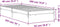 vidaXL - Bedframe - bewerkt - hout - en - metaal - bruin - eikenkleurig - 90x190 - cm