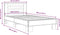 vidaXL - Bedframe - bewerkt - hout - en - metaal - bruin - eikenkleurig - 90x200 - cm