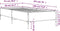 vidaXL - Bedframe - bewerkt - hout - en - metaal - bruin - eikenkleurig - 90x190 - cm