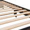 vidaXL - Bedframe - bewerkt - hout - en - metaal - bruin - eikenkleurig - 100x200 - cm