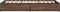 vidaXL - Bedframe - bewerkt - hout - en - metaal - bruin - eikenkleurig - 75x190 - cm