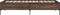 vidaXL - Bedframe - bewerkt - hout - en - metaal - bruin - eikenkleurig - 75x190 - cm