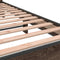 vidaXL - Bedframe - bewerkt - hout - en - metaal - bruin - eikenkleurig - 75x190 - cm