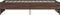 vidaXL - Bedframe - bewerkt - hout - en - metaal - bruin - eikenkleurig - 100x200 - cm
