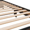 vidaXL - Bedframe - bewerkt - hout - en - metaal - bruin - eikenkleurig - 90x200 - cm