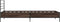 vidaXL - Bedframe - bewerkt - hout - en - metaal - bruin - eikenkleurig - 90x190 - cm