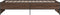 vidaXL - Bedframe - bewerkt - hout - en - metaal - bruin - eikenkleurig - 75x190 - cm