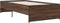 vidaXL - Bedframe - bewerkt - hout - en - metaal - bruin - eikenkleurig - 100x200 - cm