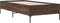 vidaXL - Bedframe - bewerkt - hout - en - metaal - bruin - eikenkleurig - 75x190 - cm