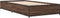 vidaXL - Bedframe - bewerkt - hout - en - metaal - bruin - eikenkleurig - 90x190 - cm