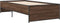 vidaXL - Bedframe - bewerkt - hout - en - metaal - bruin - eikenkleurig - 90x200 - cm