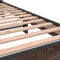 vidaXL - Bedframe - bewerkt - hout - en - metaal - bruin - eikenkleurig - 90x190 - cm